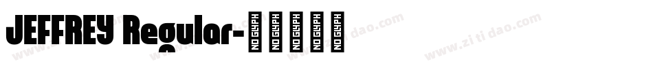 JEFFREY Regular字体转换